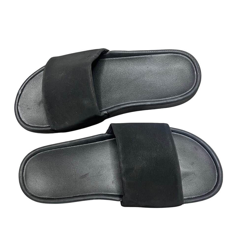 ALL IN MOTION Makenna Slip-on Slide Sandals Black 7 - Picture 2 of 5